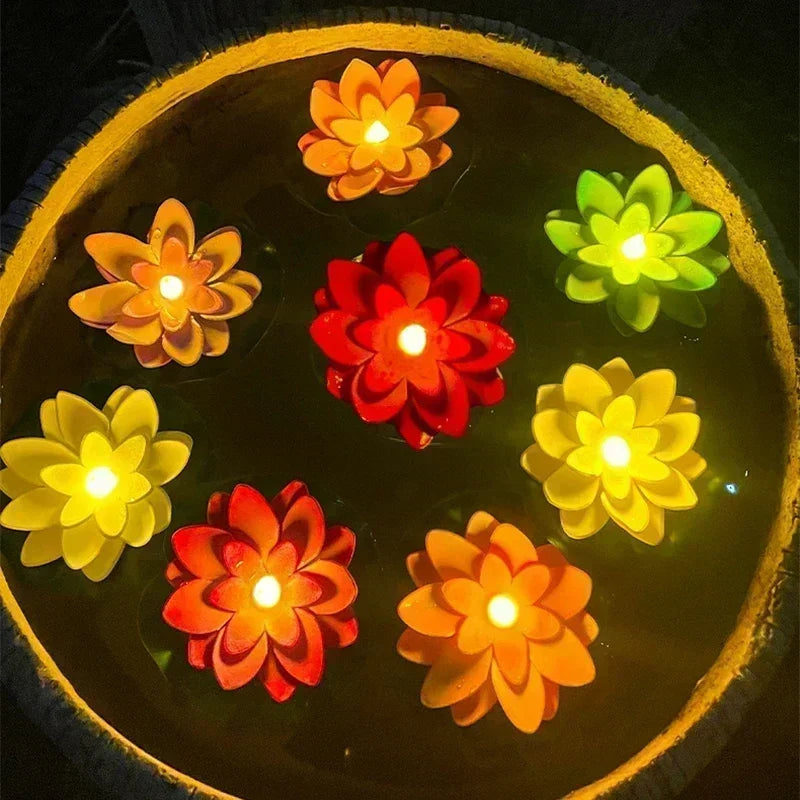 Color-Changing LED Lotus Flower for Outdoor Decoration – Floating Waterproof Light 3