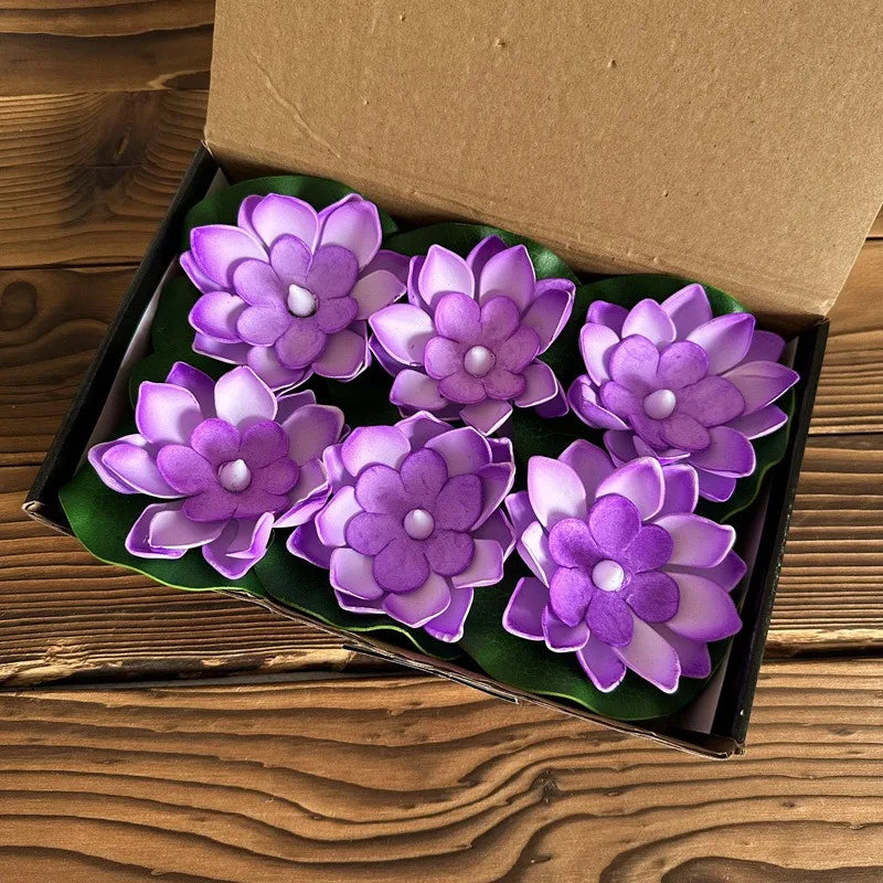 Color-Changing LED Lotus Flower for Outdoor Decoration – Floating Waterproof Light 12