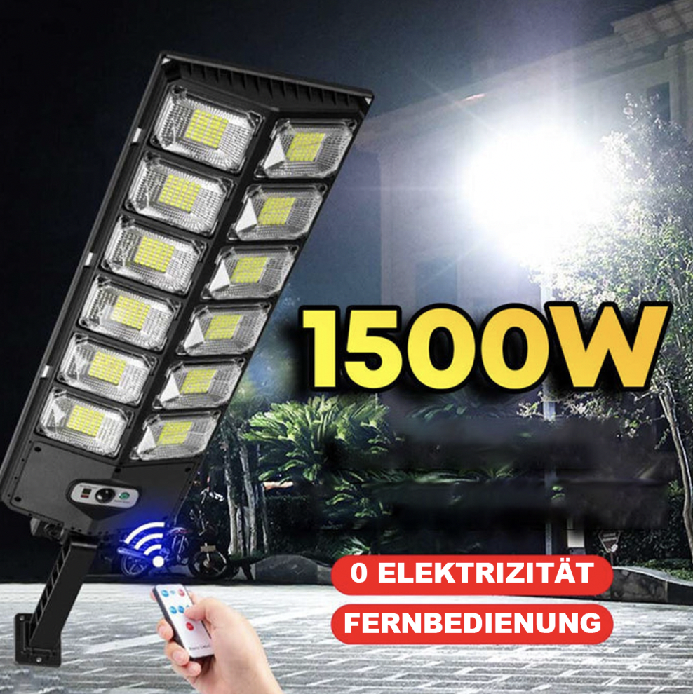 Voltora 1500W - Solarbetriebenes LED-Sicherheitslichtsystem für den Außenbereich