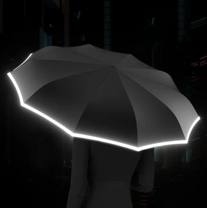 ReflectaShield - Winddichter, reflektierender Sicherheitsregenschirm