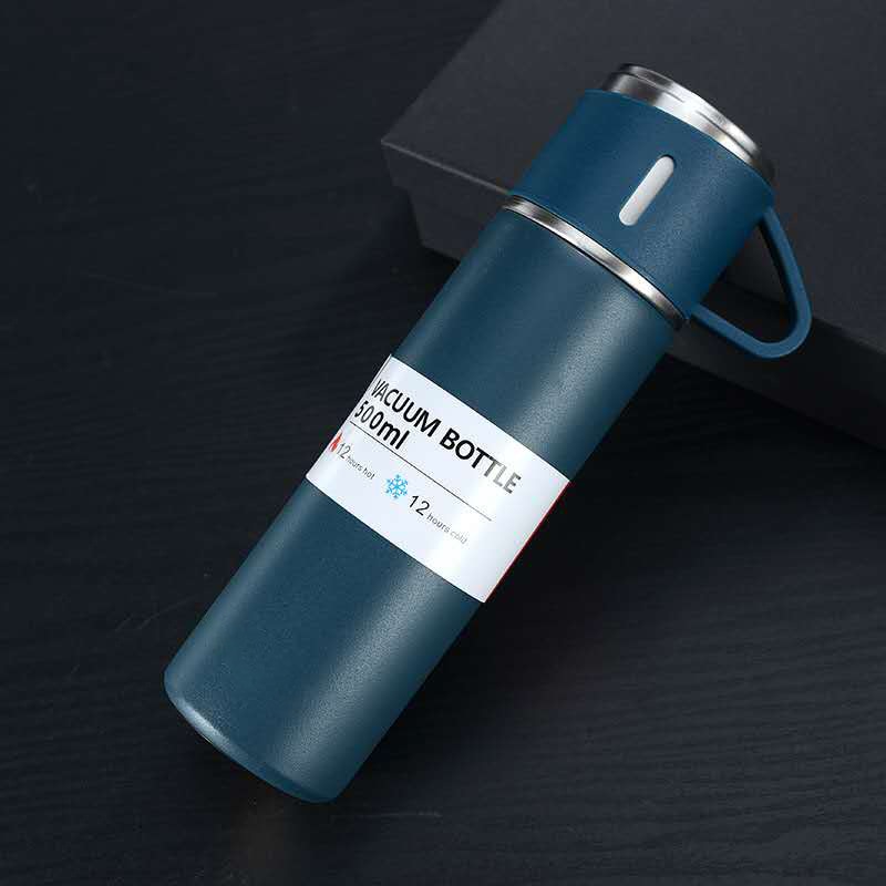 Thermowise - Isolierte Thermosflasche aus Edelstahl mit Becher