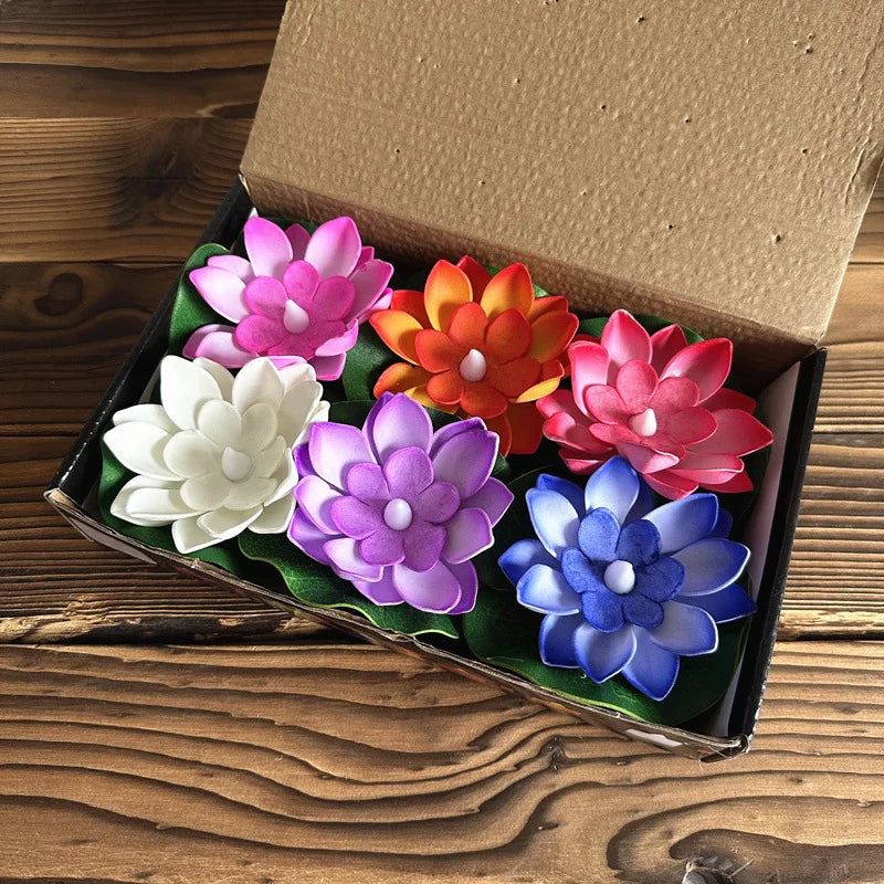 Color-Changing LED Lotus Flower for Outdoor Decoration – Floating Waterproof Light 8