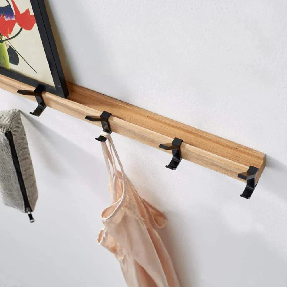 Nordic Design Wall Coat Rack with Movable Double Hooks – Stylish and Durable Storage Solution 2