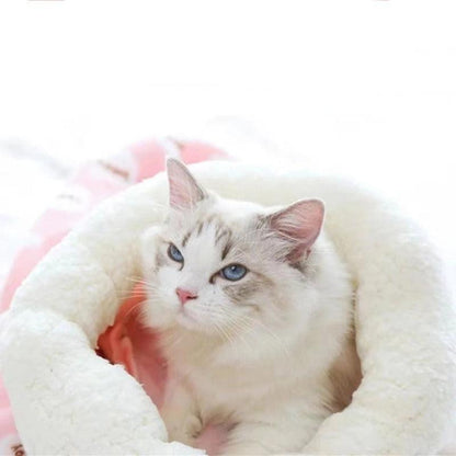 SnuggleSack - Plüschschlafsack für Katzen