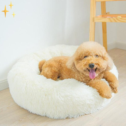 Snuggleloop - Flauschiges Donut-Haustierbett für Katzen & Hunde