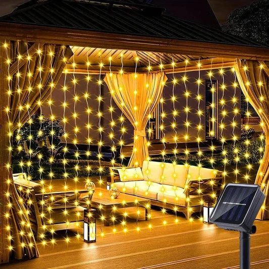 SolaLace - LED-Solar-Vorhangleuchte für den Außenbereich