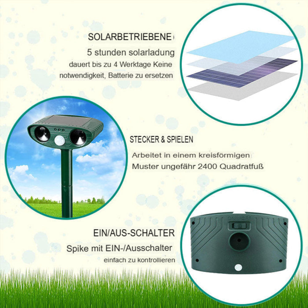 SolarGuard - Solar-Tierschreck mit Sensor