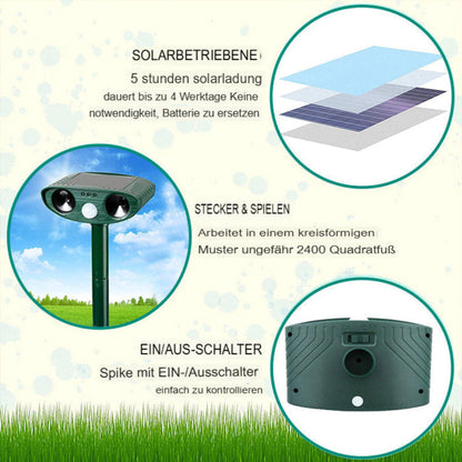 SolarGuard - Solar-Tierschreck mit Sensor