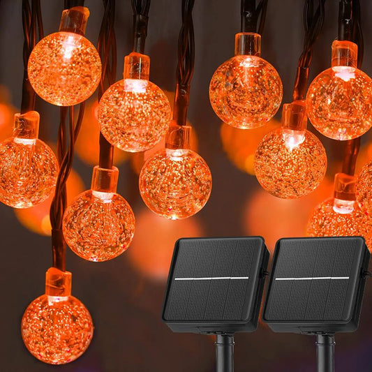 60 LED Solar-Powered Crystal Ball String Lights – 3.5m Waterproof Decorative Lighting 1