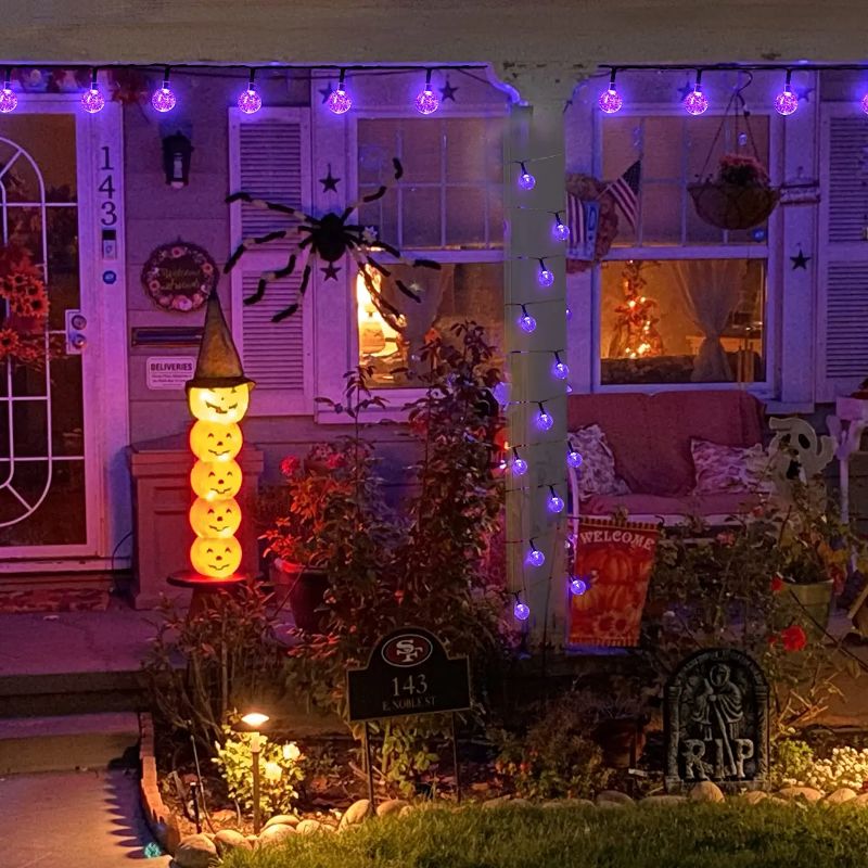 60 LED Solar-Powered Crystal Ball String Lights – 3.5m Waterproof Decorative Lighting 16