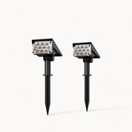 Solvix - Kabellose LED-Solar-Gartenstrahler