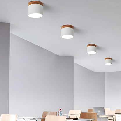 Zeitgenössische Flush Mount LED-Deckenleuchte - Sanfte Beleuchtung mit nordischem Design