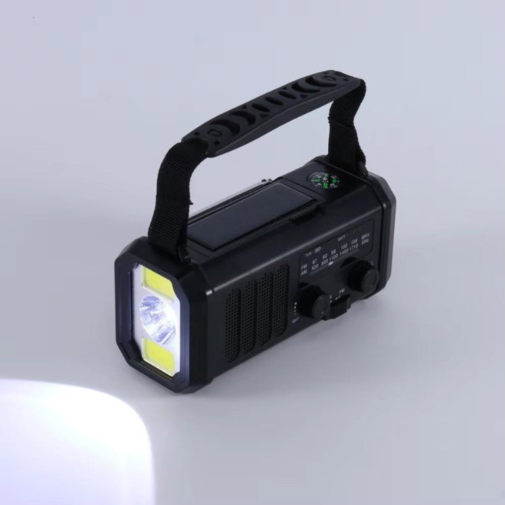 StormCore - 10.000 mAh Notfall-Powerbank & Kurbelradio