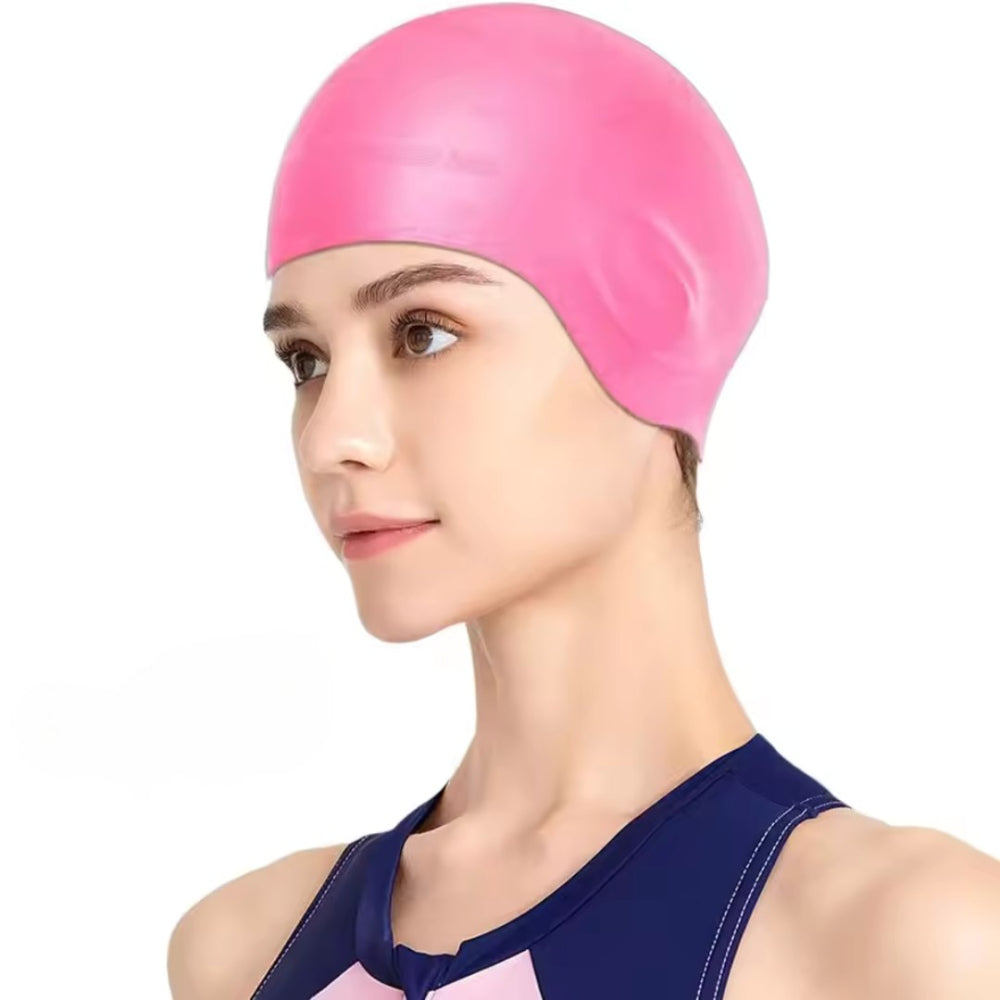 Swimlow - Silicone Swim Cap with Ear Protection