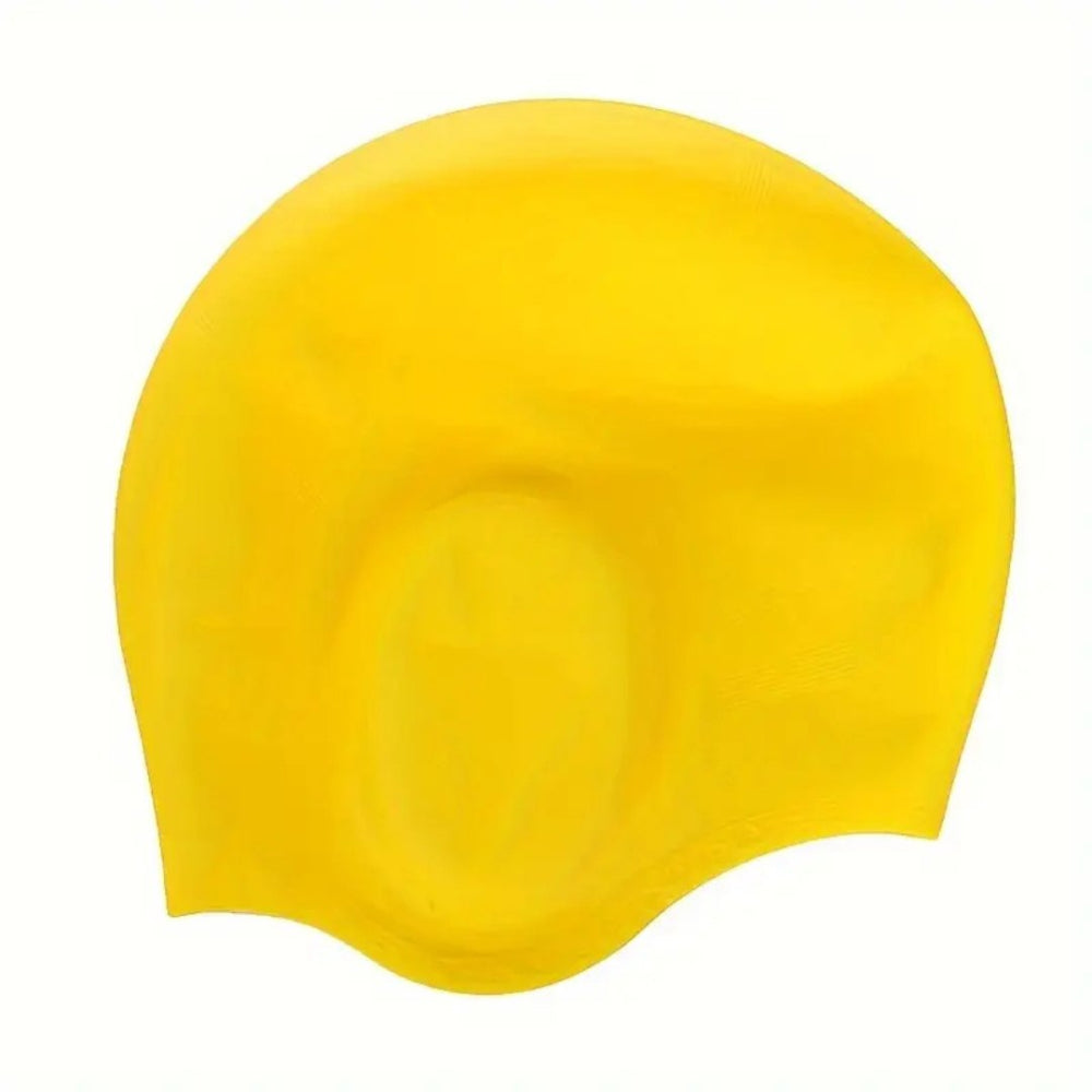 Swimlow - Silicone Swim Cap with Ear Protection