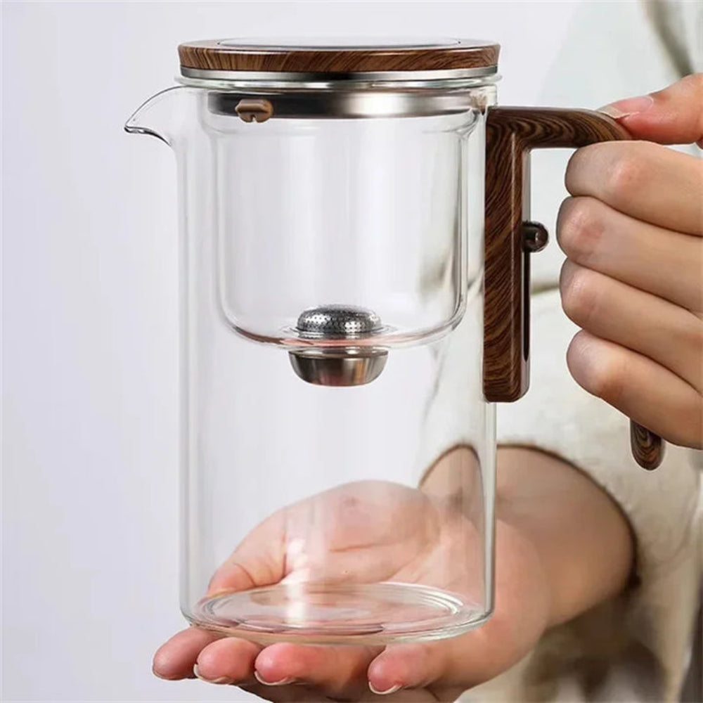 Glass Teapot with Integrated Infuser - Heat-Resistant Borosilicate Tea Kettle for Loose Leaf Tea 7
