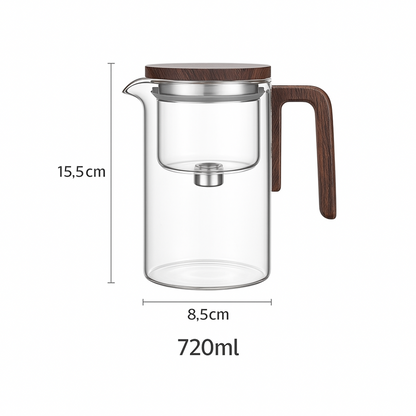 Glass Teapot with Integrated Infuser - Heat-Resistant Borosilicate Tea Kettle for Loose Leaf Tea 11