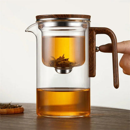 Glass Teapot with Integrated Infuser - Heat-Resistant Borosilicate Tea Kettle for Loose Leaf Tea 5