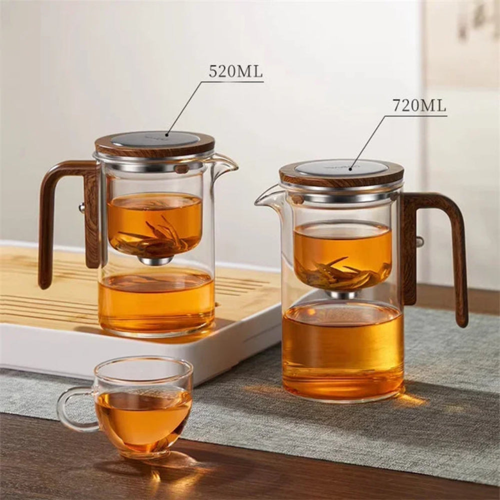 Glass Teapot with Integrated Infuser - Heat-Resistant Borosilicate Tea Kettle for Loose Leaf Tea 2