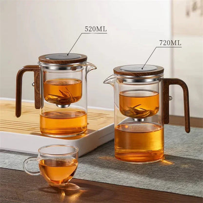 Glass Teapot with Integrated Infuser - Heat-Resistant Borosilicate Tea Kettle for Loose Leaf Tea 2