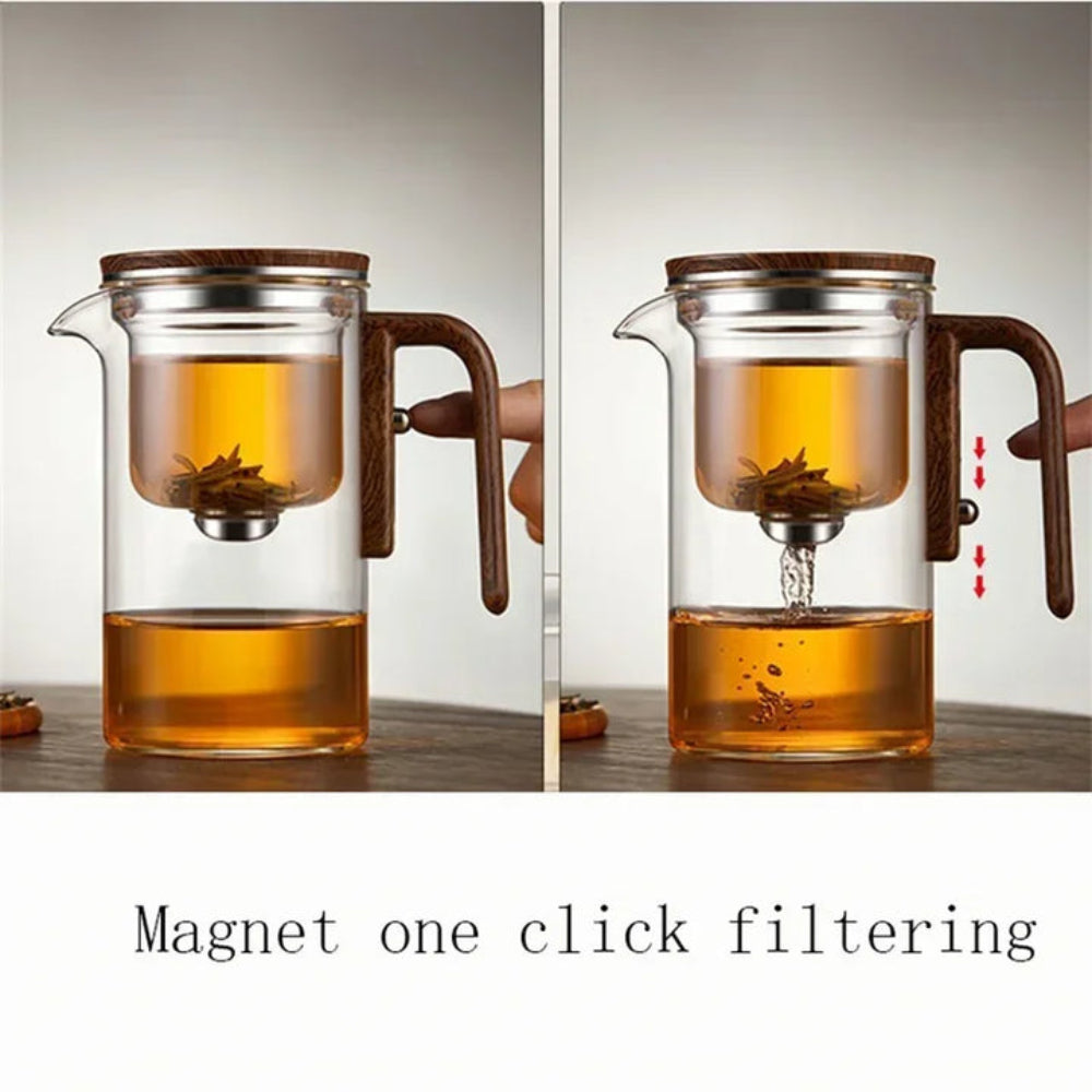 Glass Teapot with Integrated Infuser - Heat-Resistant Borosilicate Tea Kettle for Loose Leaf Tea 9