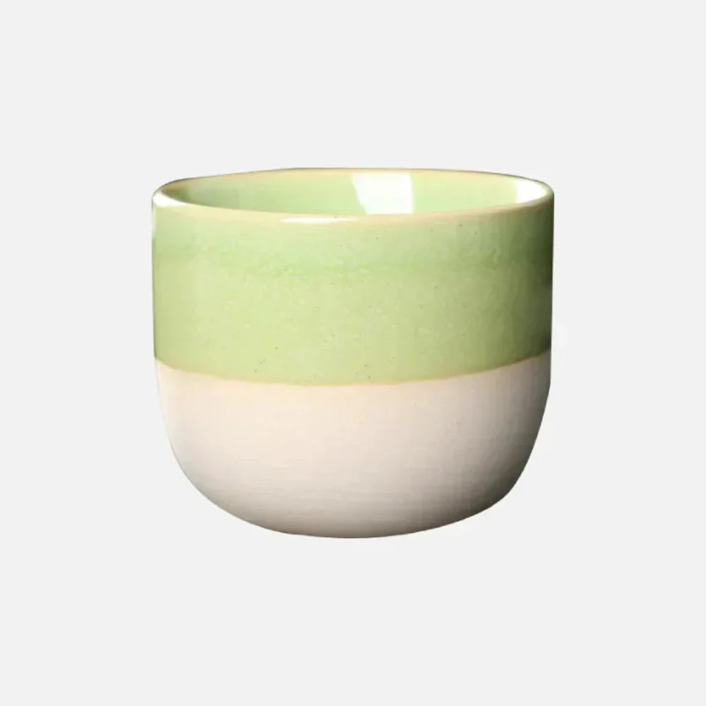 Teetasse mit Farbtropfen-Muster - Elegantes Keramik-Design
