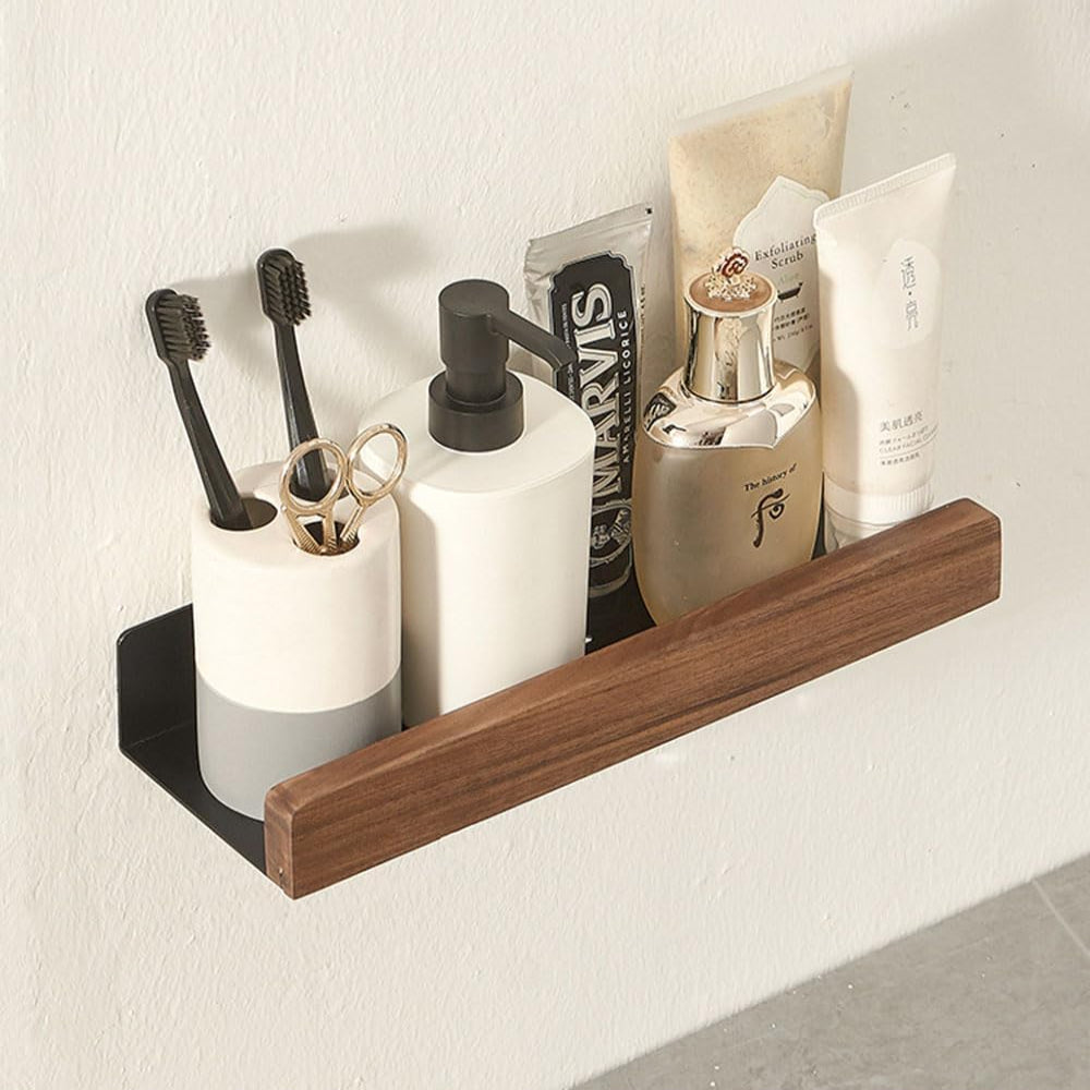 TimberTidy - Wandregal aus Holz für das Bad