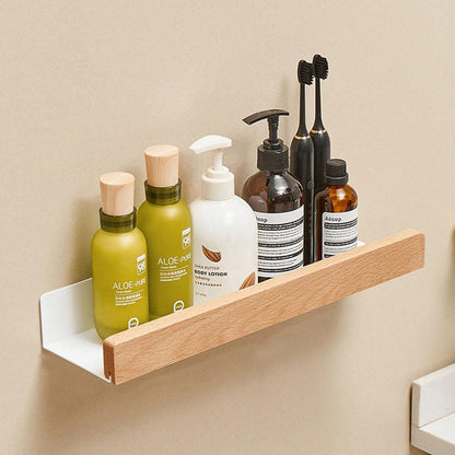 TimberTidy - Wandregal aus Holz für das Bad
