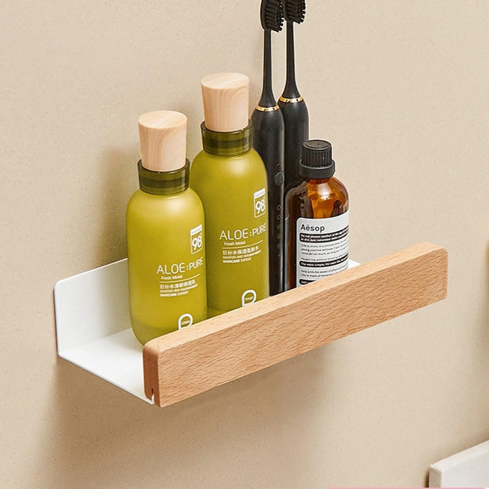 TimberTidy - Wandregal aus Holz für das Bad