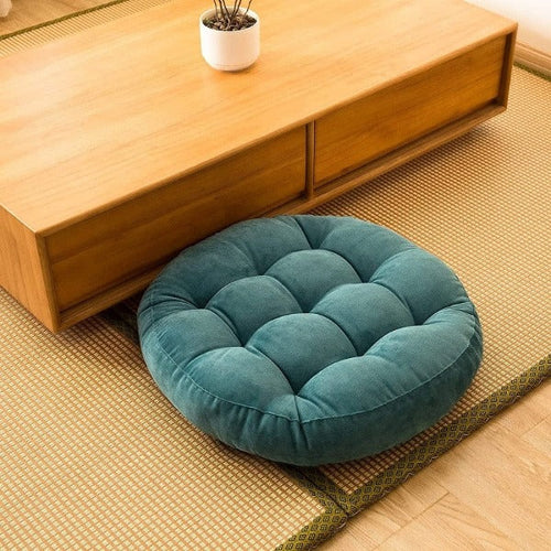 Tufted Cord Floor Cushion – 10 cm Thick, Soft Cotton and Spandex, Indoor and Outdoor Use 1