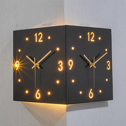 Twinora - Doppelseitige Wanduhr