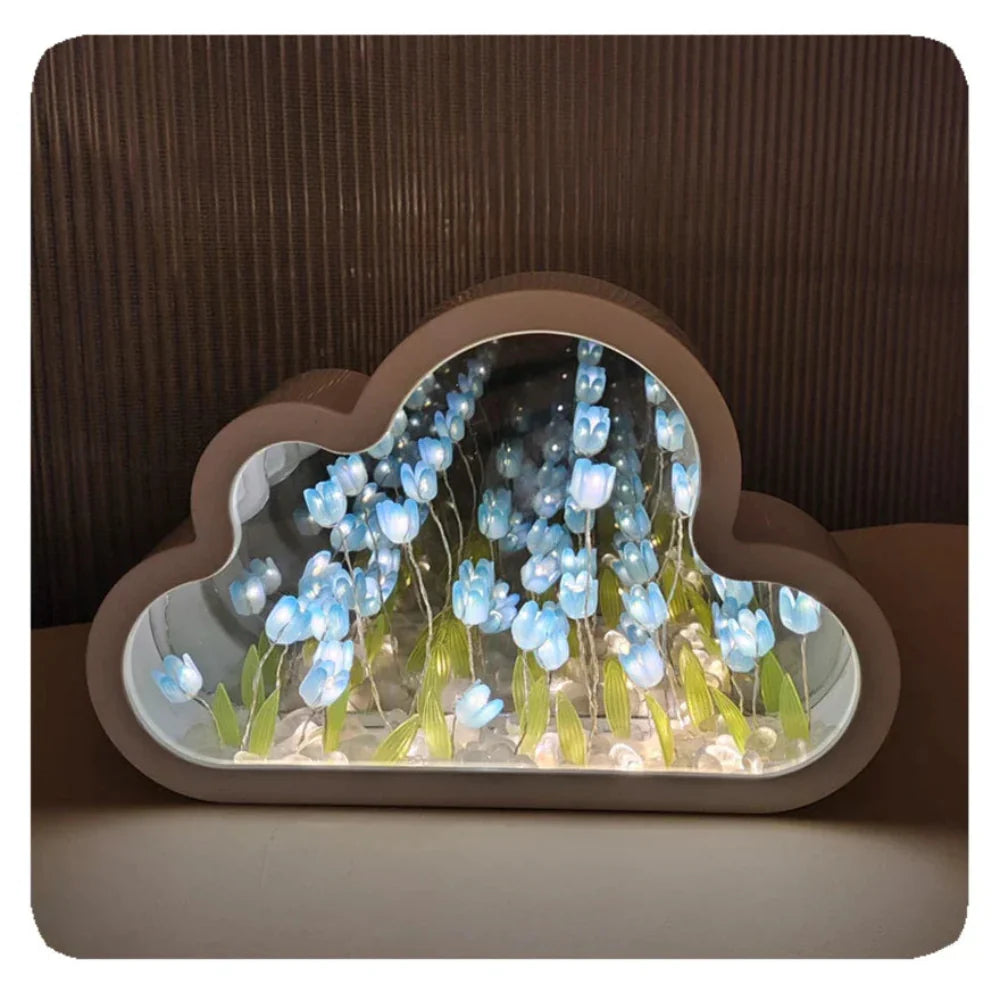 Unendliche Tulpen Lampe – Magisches Licht mit Tiefeneffekt
