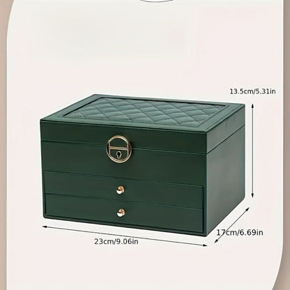 Velvique - Luxus Leder Schmuck Organizer Box