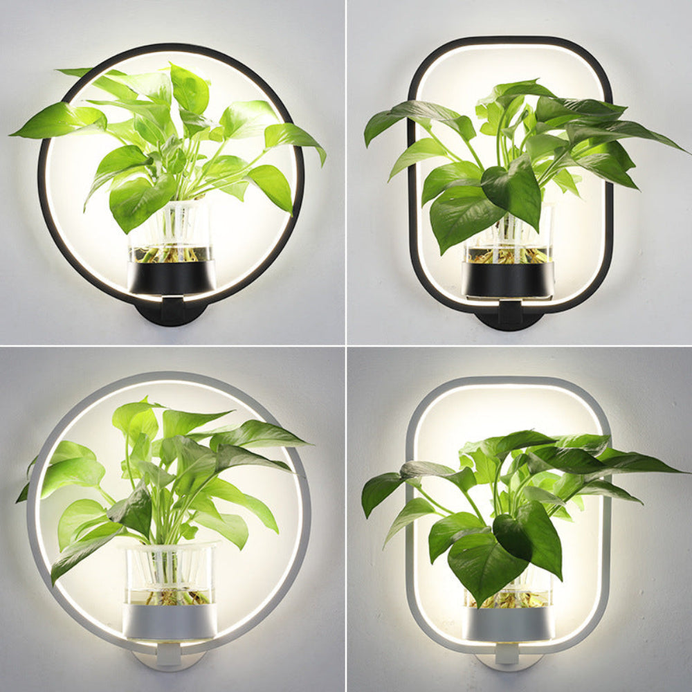 Verdara - LED-Wandleuchte mit integriertem Pflanzgefäß