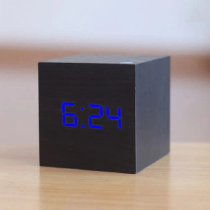 Compact Mini LED Digital Alarm Clock with Adjustable Brightness and Night Mode 4