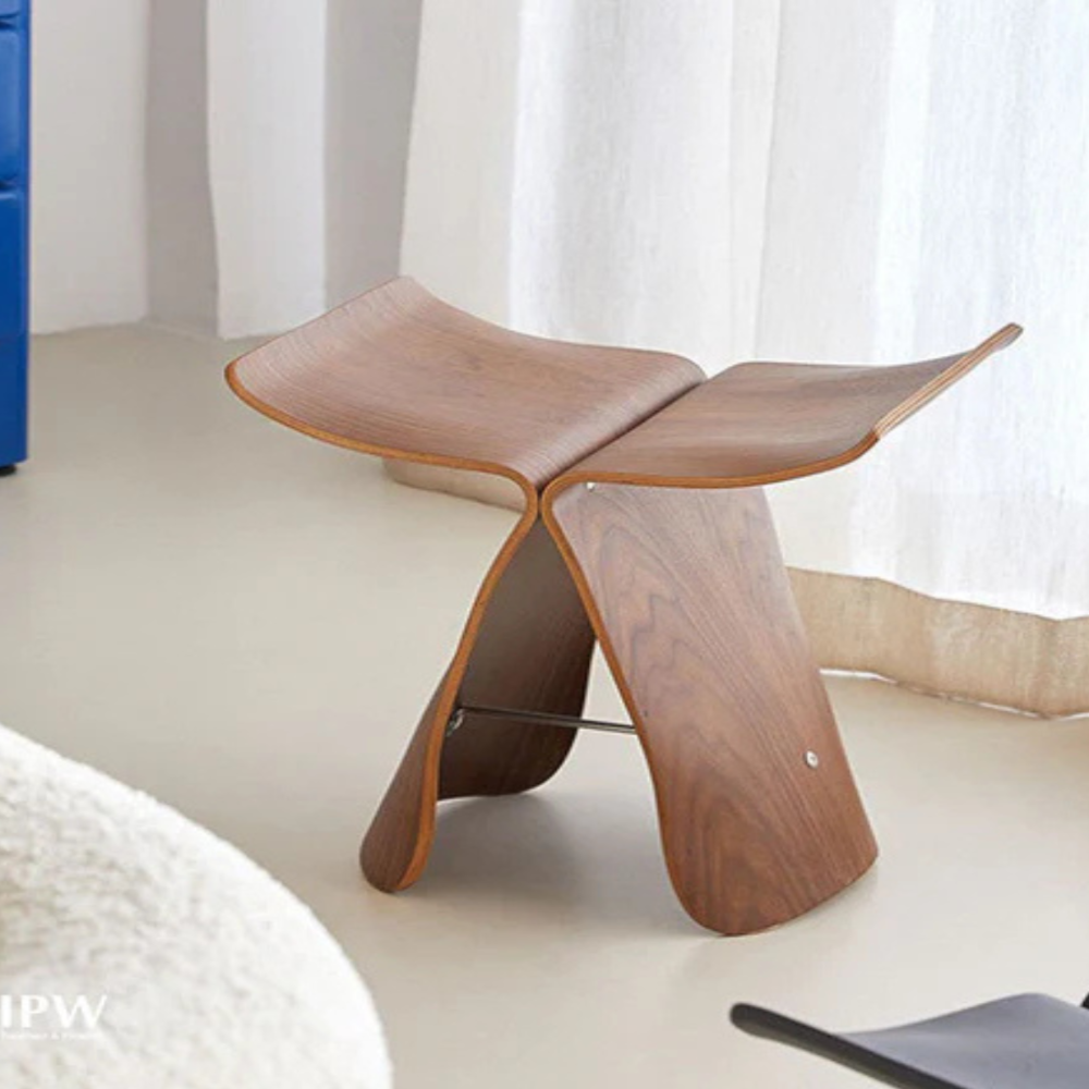Vintage Butterfly Beistelltisch - Skulpturale Eleganz für moderne Innenräume