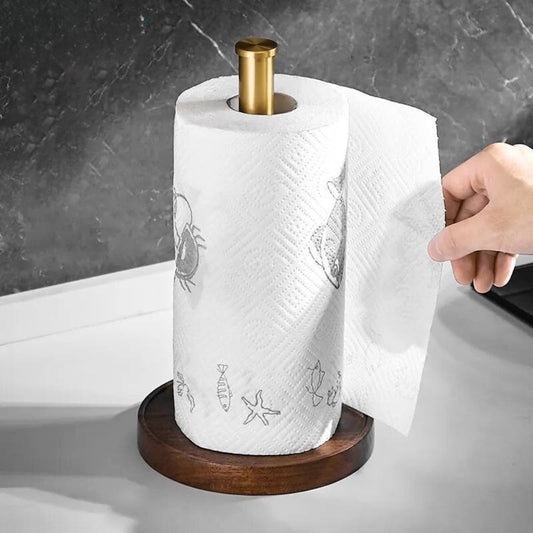 Walderra - Papierhandtuchhalter aus massivem Nussbaum