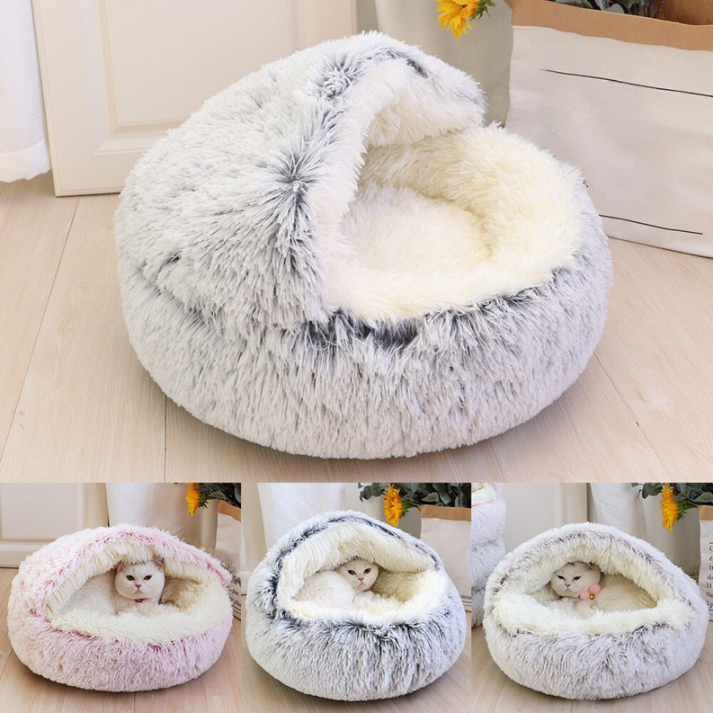 WhiskerNook - 2in1 Convertible Katzenhöhle & Lounge Bett