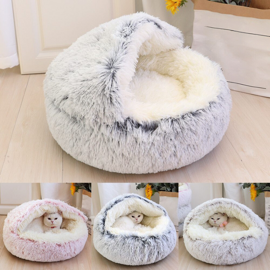 WhiskerNook - 2in1 Convertible Katzenhöhle & Lounge Bett