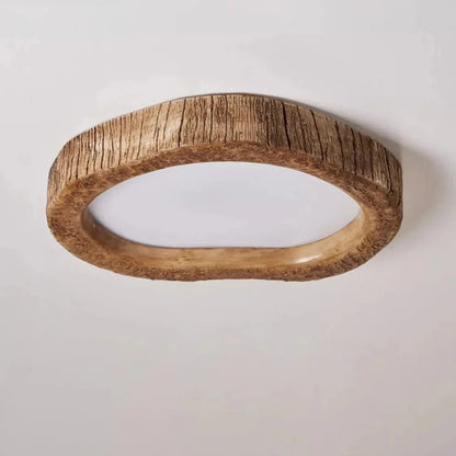 WoodAura - LED-Deckenleuchte mit rustikalem Holz-Effekt