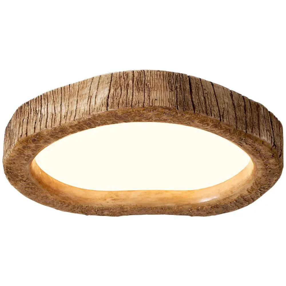 WoodAura - LED-Deckenleuchte mit rustikalem Holz-Effekt