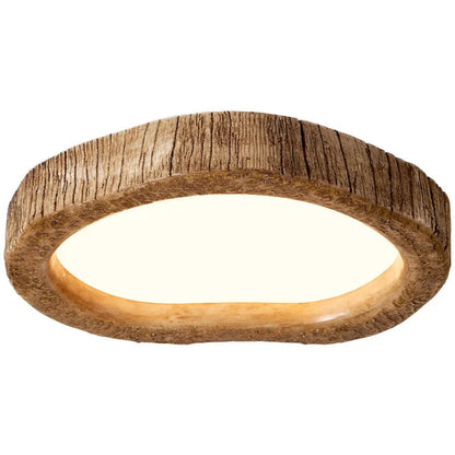 WoodAura - LED-Deckenleuchte mit rustikalem Holz-Effekt