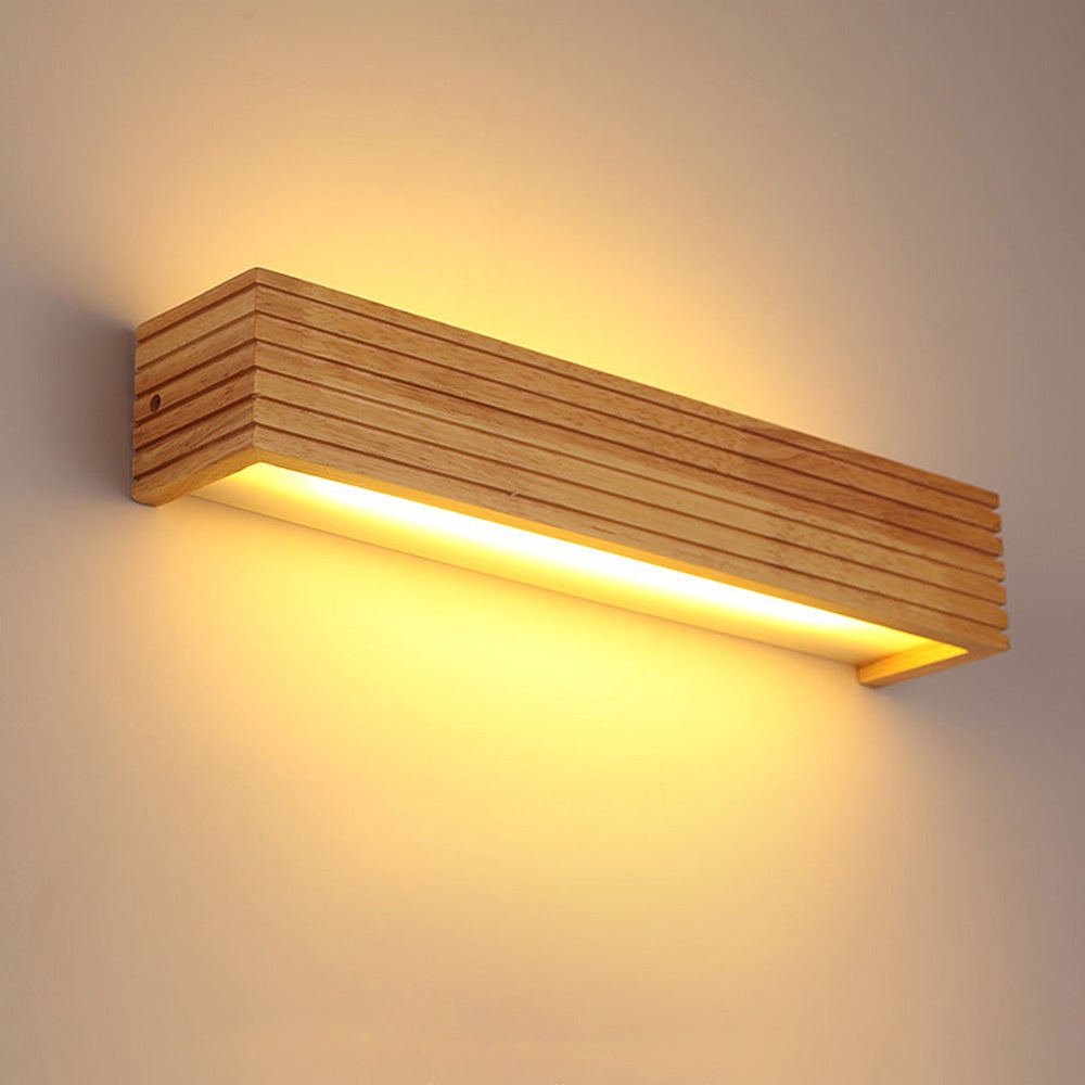 Woodlino - LED-Wandleuchte aus Massivholz