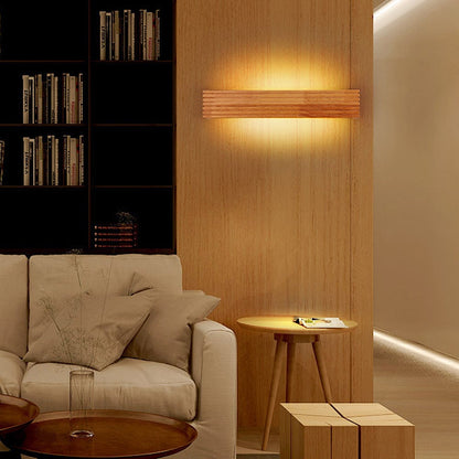 Woodlino - LED-Wandleuchte aus Massivholz