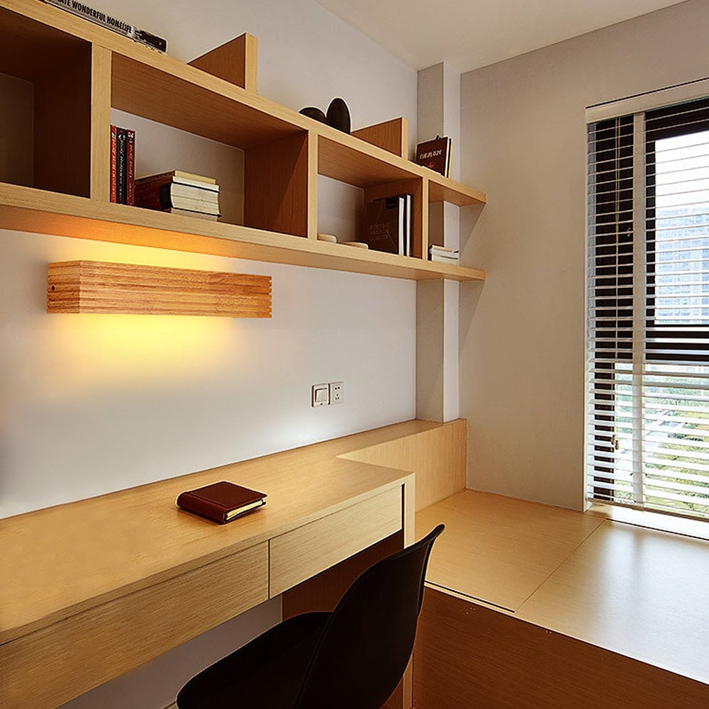 Woodlino - LED-Wandleuchte aus Massivholz