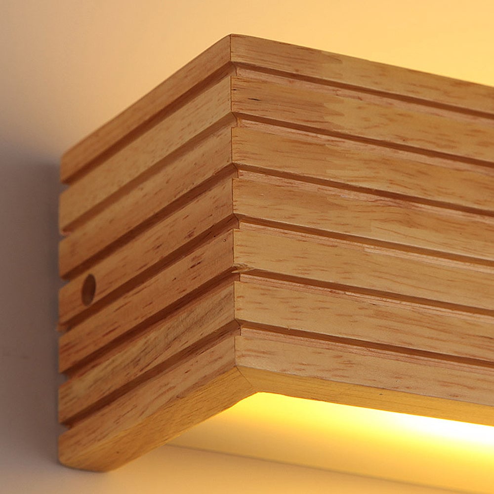 Woodlino - LED-Wandleuchte aus Massivholz