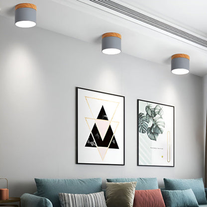 Zeitgenössische Flush Mount LED-Deckenleuchte - Sanfte Beleuchtung mit nordischem Design