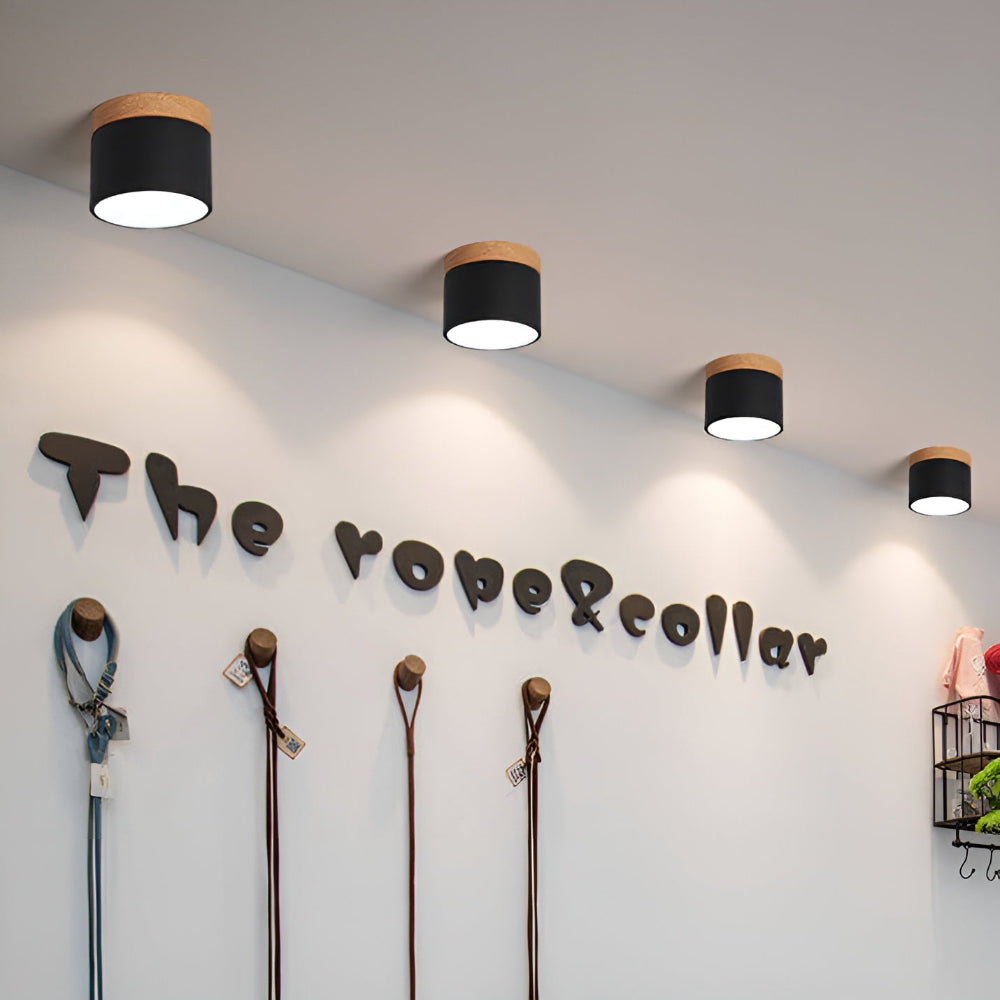 Zeitgenössische Flush Mount LED-Deckenleuchte - Sanfte Beleuchtung mit nordischem Design