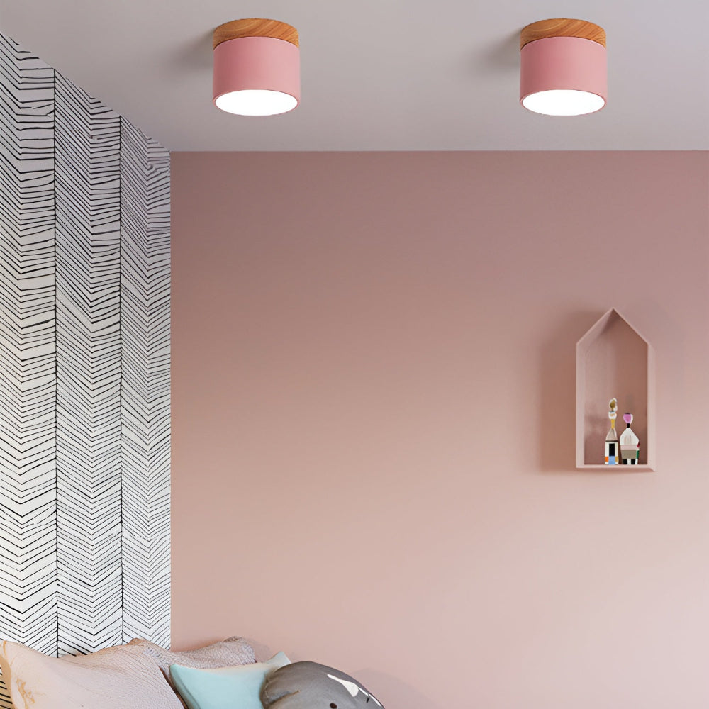 Zeitgenössische Flush Mount LED-Deckenleuchte - Sanfte Beleuchtung mit nordischem Design