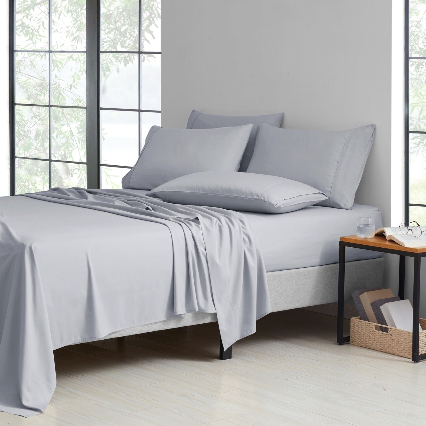 Luxurious Cooling Bamboo Viscose Sheet Set – Breathable, Hypoallergenic, and Moisture-Wicking 4